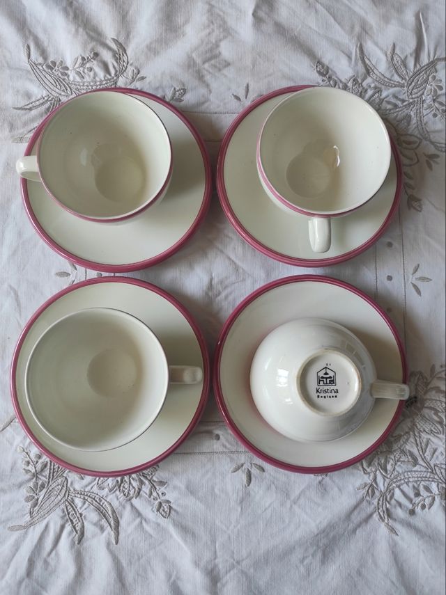 Set 4 tazze da thè England 