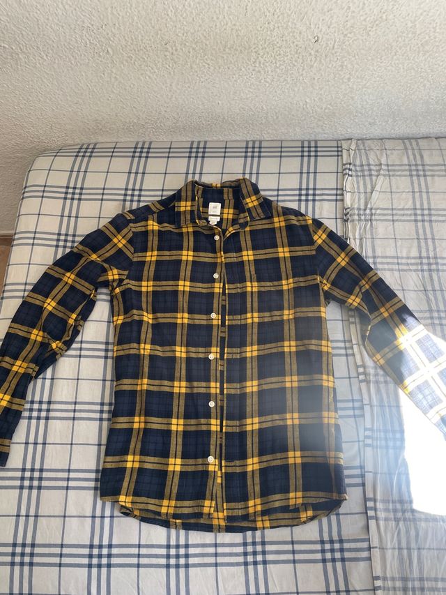 Camisa cuadros H&M azul/amarilla