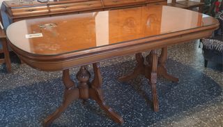 Mesa Comedor Madera - Cristal