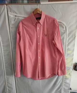 Camisa cuadros Polo Ralph Lauren roja y blanca 