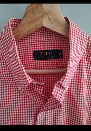Camisa cuadros Polo Ralph Lauren roja y blanca 
