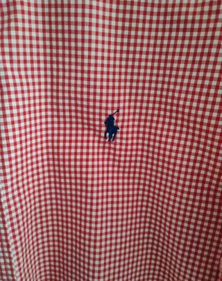 Camisa cuadros Polo Ralph Lauren roja y blanca 