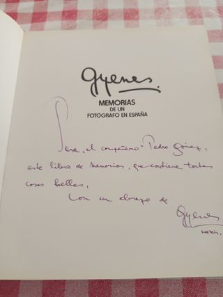 Libro Gyenes:Memorias firmado