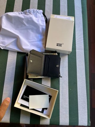 Cartera Montblanc negra - nueva