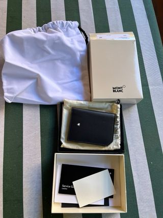 Cartera Montblanc negra - nueva