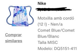 Mochila Nike unisex azul y morada
