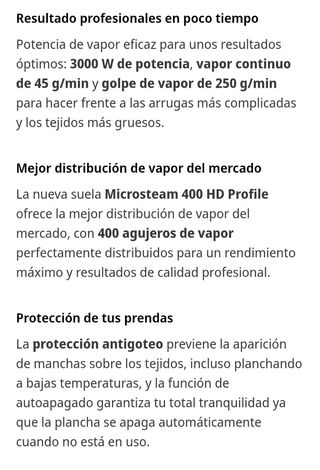 Plancha Rowenta Steamforce Plus 3000W