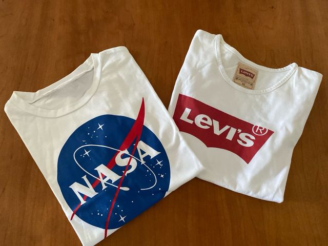 2 Camisetas niña T-12: Levi's y NASA
