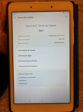Tablet Samsung Tab A 8 pulgadas SM-T290 