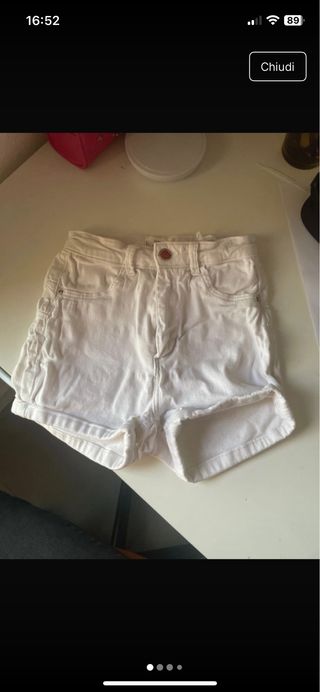 Shorts jeans bianchi