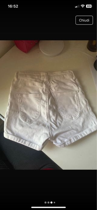 Shorts jeans bianchi