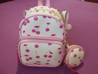 Mini mochila cerezas