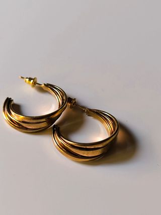 Aretes dorados | Pendientes aro