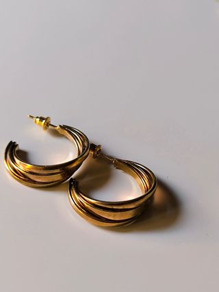 Aretes dorados | Pendientes aro