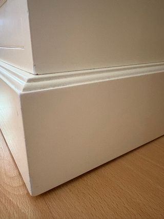 Cuna y cómoda bebé madera blanca