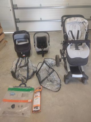 Conjunto Jane Rider: Capazo+silla+grupo 0 
