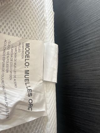 Colchón cuna bebé