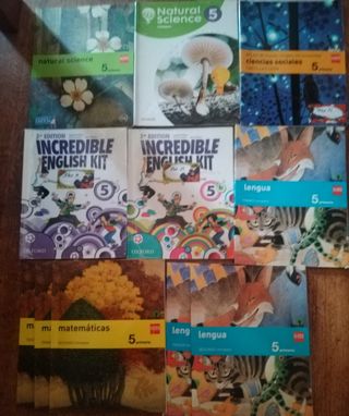 Lote de libros 5° primaria
Tabien se venden suel