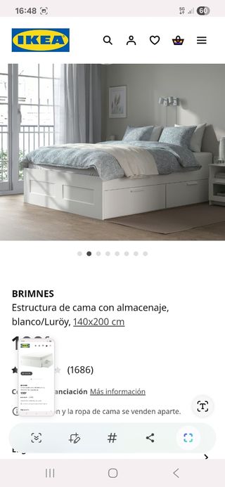 Estructura cama Brimnes IKEA