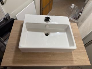 Lavabo + Mueble baño blanco