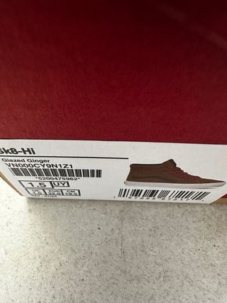 Zapatillas Vans niño altas Marrón
