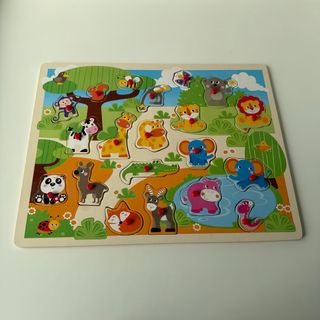 Encajable 35x45cm de animales de madera
