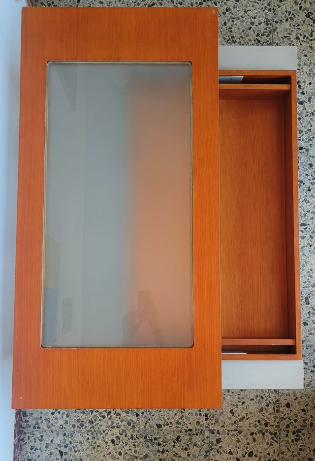 Mesa centro madera - cristal