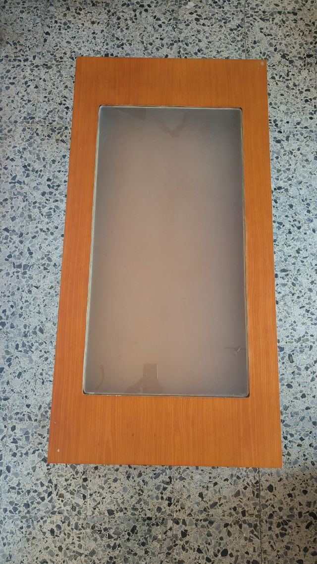 Mesa centro madera - cristal