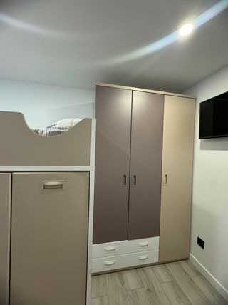 Litera infantil madera beige-marrón