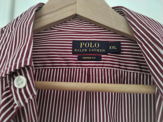 Camisa Ralph Lauren rayas rojas XXL
