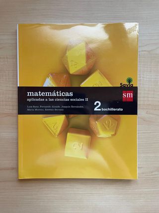 Libro Matemáticas CCSS 2 Bachillerato