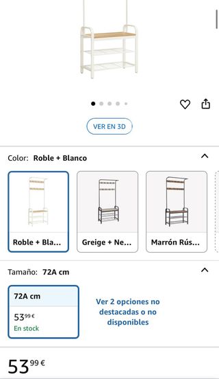 Perchero zapatero VASAGLE - Blanco/Marrón