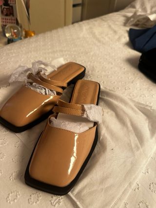 Bailarinas MIM beige, talla 37 EU