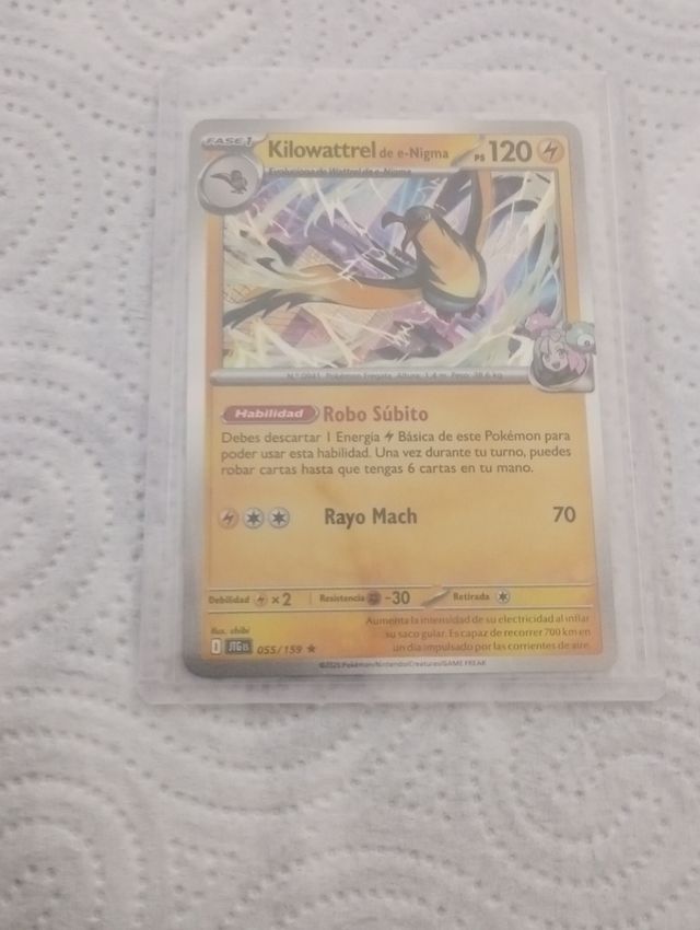 Carta Kilowattrel de e-Nigma TCG