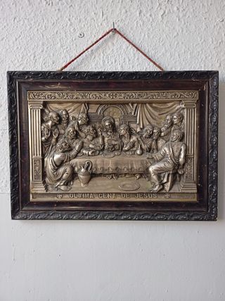 Cuadro Última Cena Jesús - Antiguo