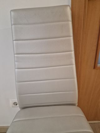6 Sillas Comedor Gris Plata