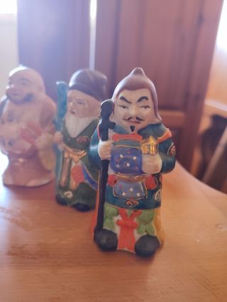 7 figuras sabios porcelana china