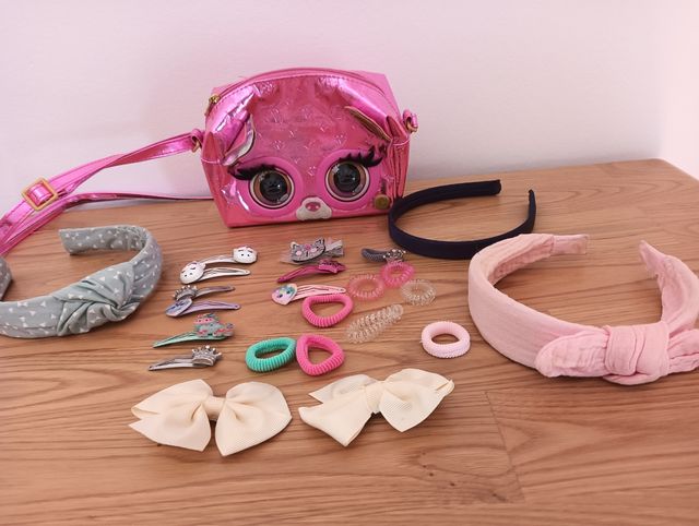 Bolso+accesorios pelo  niña