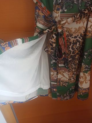 Vestido estampado talla L