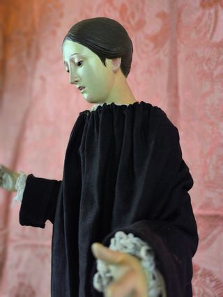 Antigua Virgen de la Soledad capipota S.XIX 56 CMS