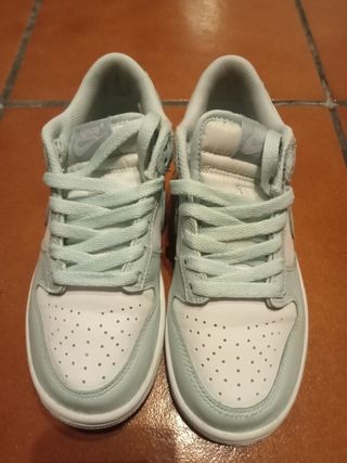 Nike Dunk Low - Scarpe Teal/Bianco