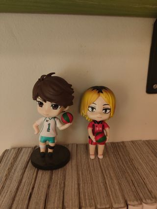 Figuras Haikyuu!! chibi Kenma & Oikawa