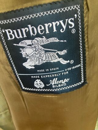 Americana Burberrys principe de gales beige-verde