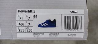 Zapatillas Adidas halterofilia azules