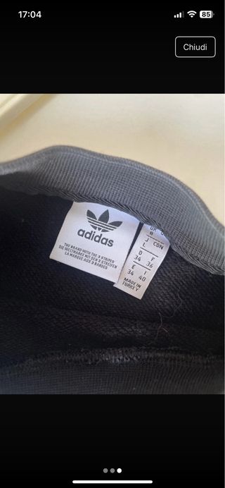 Felpa Adidas nera