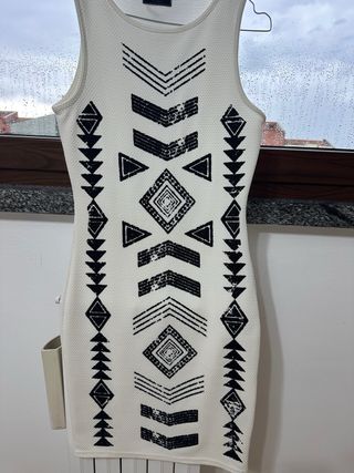 Vestito Guess bianco/nero tg S