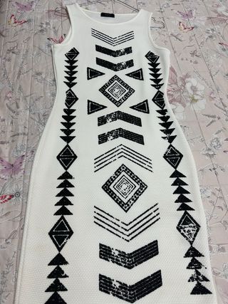 Vestito Guess bianco/nero tg S