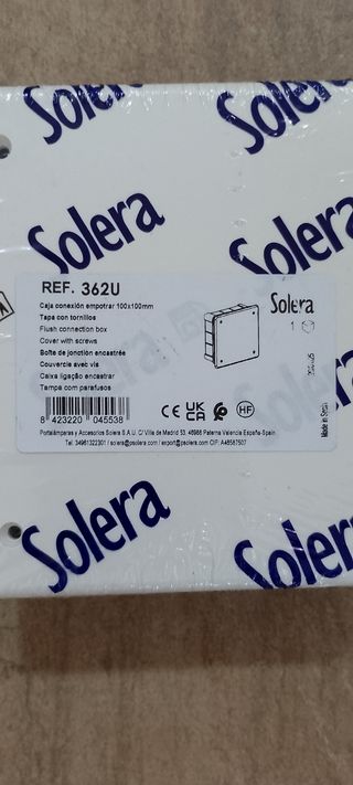 Caja conexiones empotrada Solera 362U