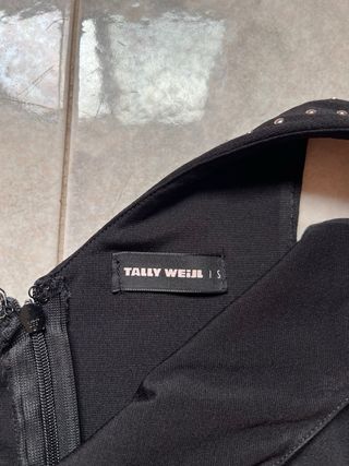 Tubino nero monospalla Tally Weijl