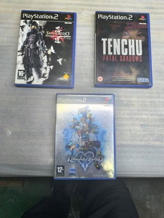 3 juegos PS2: Shinobido, Tenchu, Kingdom Hearts
